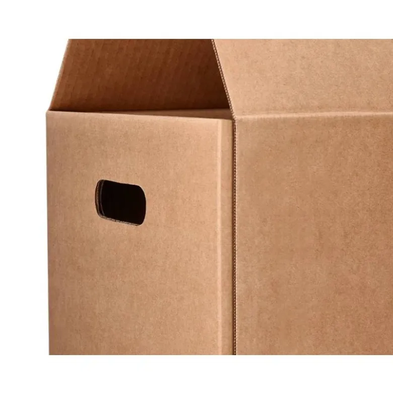 CAJA PARA EMBALAR Q-CONNECT AMERICANA ULTRARRESISTENTE CONASAS CARTON CANAL DOBLE 7 MM COLOR KRAFT 430X300X250 MM