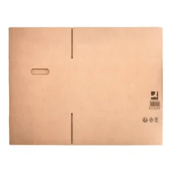 CAJA PARA EMBALAR Q-CONNECT AMERICANA ULTRARRESISTENTE CONASAS CARTON CANAL DOBLE 7 MM COLOR KRAFT 600X400X290 MM