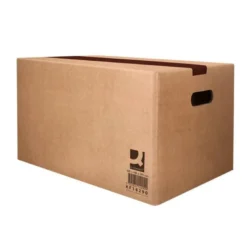 CAJA PARA EMBALAR Q-CONNECT AMERICANA ULTRARRESISTENTE CONASAS CARTON CANAL DOBLE 7 MM COLOR KRAFT 600X400X290 MM