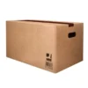 CAJA PARA EMBALAR Q-CONNECT AMERICANA CON FONDO AUTOMATICOY ASAS CARTON CANAL SIMPLE 5 MM COLOR KRAFT 425X300X200 MM