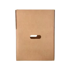 CAJA PARA EMBALAR Q-CONNECT AMERICANA CON FONDO AUTOMATICOY ASAS CARTON CANAL SIMPLE 5 MM COLOR KRAFT 425X300X200 MM