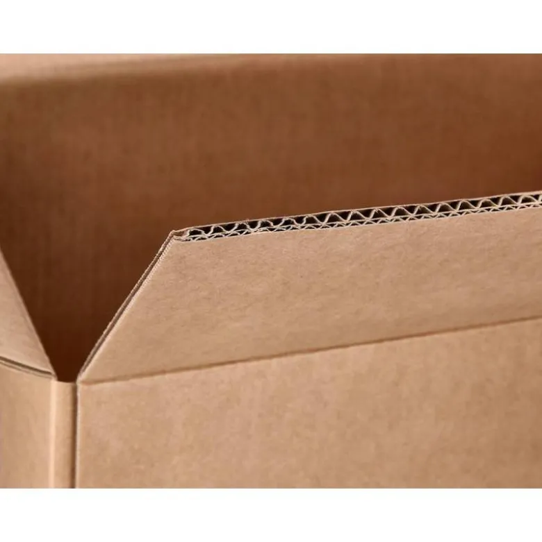 CAJA PARA EMBALAR Q-CONNECT AMERICANA CON FONDO AUTOMATICOY ASAS CARTON CANAL SIMPLE 5 MM COLOR KRAFT 500X400X300 MM