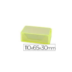 Caja plastico Liderpapel de tarjetas de visitas 110x65x30mm