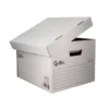CAJON CONTENEDOR LIDERPAPEL CARTON AUTOMATICO PARA 4 CAJASARCHIVO DEF. FOLIO / 5 ARCHIVADORES A-Z 430X383X265MM