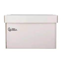 CAJON CONTENEDOR LIDERPAPEL CARTON AUTOMATICO PARA 4 CAJASARCHIVO DEF. FOLIO / 5 ARCHIVADORES A-Z 430X383X265MM