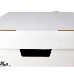 CAJON CONTENEDOR LIDERPAPEL CARTON AUTOMATICO PARA 3 CAJASARCHIVO DEF. FOLIO / 4 ARCHIVADORES A-Z 387X333X260MM