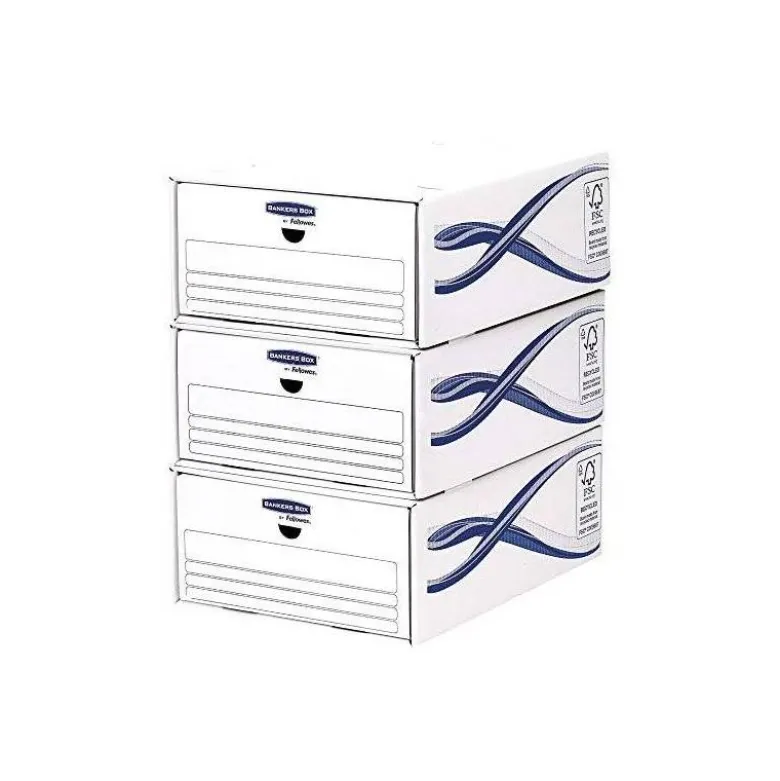 Cajon Fellowes carton Reciclado capacidad 6 cajas archivo 80 mm
