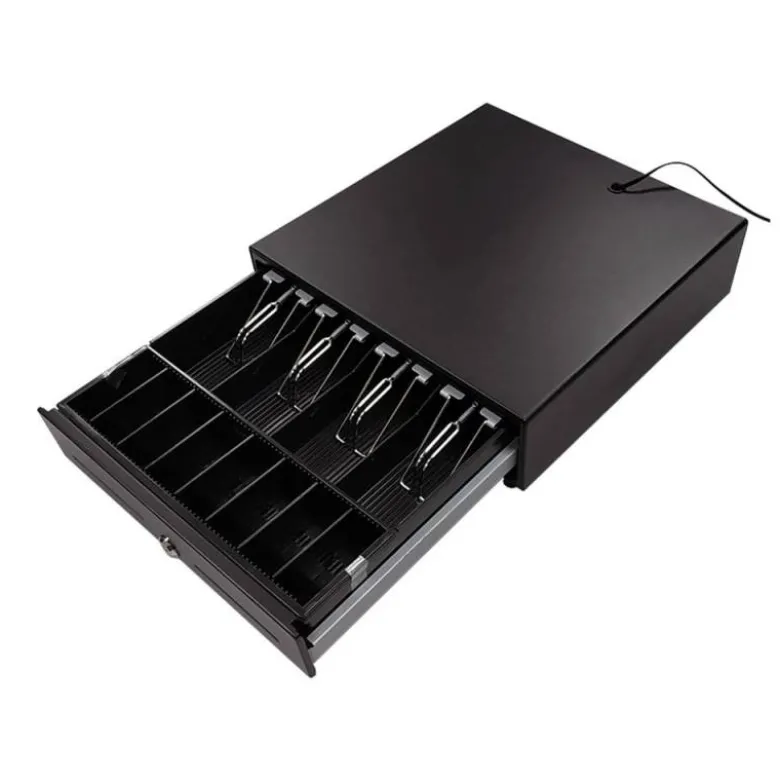 CAJON PORTAMONEDAS SEYPOS ELECTRICO METALICO 8 MONEDEROS 4 BILLETEROS RANURA FRONTAL CERRADURA CON LLAVE