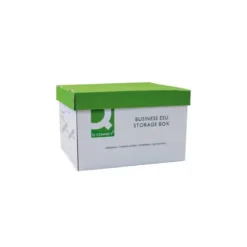 Cajon q-connect carton para 3 cajas archivo definitivo a4 lomo 100 mm montaje automaticomedidas interior 327x387x250mm