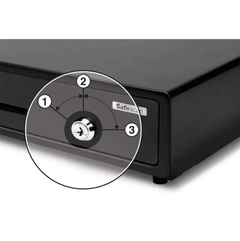 CAJON SAFESCAN SD-4141 GAVETA AJUSTABLE Y EXTRAIBLE INCLUIDA PINZAS DE METAL Y RANURA PARA BILLETES 8