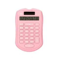 CALCULADORA LIDERPAPEL BOLSILLO XF41 8 DIGITOS SOLAR Y PILAS COLOR ROSA 94X59,5X10,5MM