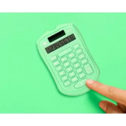 CALCULADORA LIDERPAPEL BOLSILLO XF42 8 DIGITOS SOLAR Y PILAS COLOR VERDE 94X59,5X10,5MM