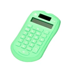 CALCULADORA LIDERPAPEL BOLSILLO XF42 8 DIGITOS SOLAR Y PILAS COLOR VERDE 94X59,5X10,5MM