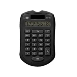 CALCULADORA LIDERPAPEL BOLSILLO XF43 8 DIGITOS SOLAR Y PILAS COLOR NEGRO 94X59,5X10,5MM