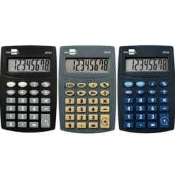CALCULADORA LIDERPAPEL BOLSILLO XF04 8 DIGITOS PILAS 99X64X9 MM EXPOSITOR DE 16 UNIDADES COLORES SURTIDOS