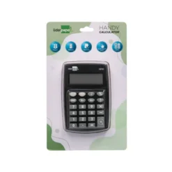 CALCULADORA LIDERPAPEL BOLSILLO XF01 8 DIGITOS PILAS COLOR NEGRO 99X64X9 MM