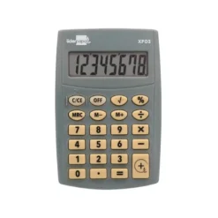 CALCULADORA LIDERPAPEL BOLSILLO XF03 8 DIGITOS PILAS COLOR GRIS 99X64X9 MM