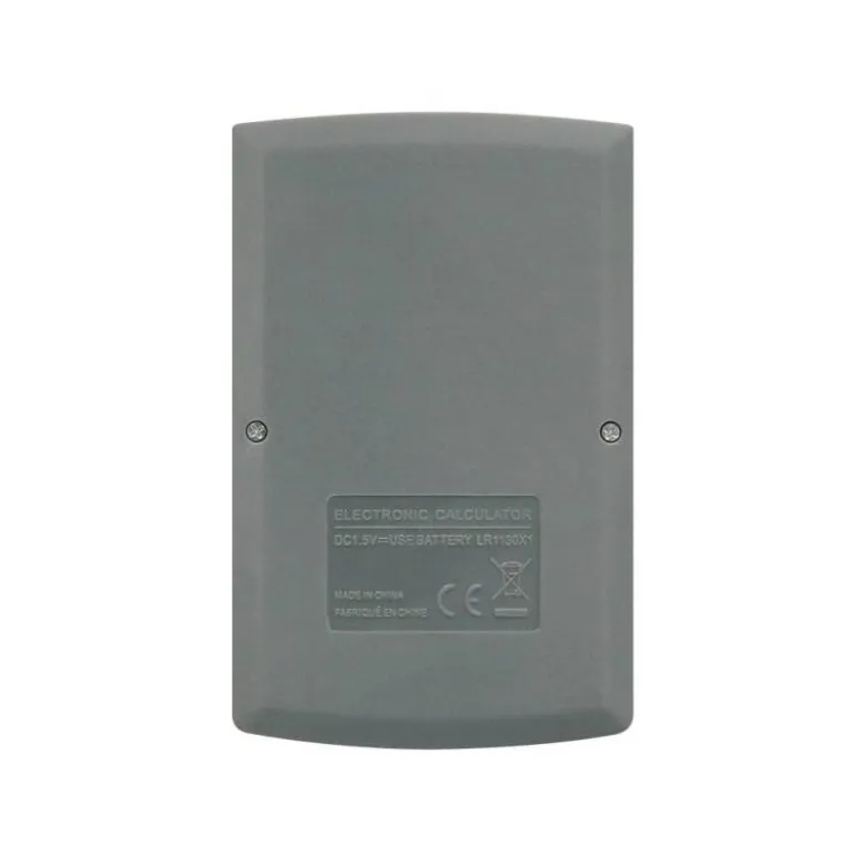 CALCULADORA LIDERPAPEL BOLSILLO XF07 8 DIGITOS SOLAR Y PILAS COLOR GRIS 98X62X8 MM