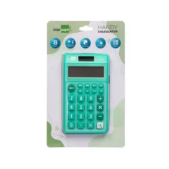 CALCULADORA LIDERPAPEL BOLSILLO XF13 8 DIGITOS SOLAR Y PILAS COLOR VERDE 115X65X8 MM