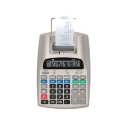 CALCULADORA LIDERPAPEL IMPRESORA PANTALLA PAPEL 58 MM 12 DIGITOS IMPRESION BICOLOR BLANCA 225X158X56 MM