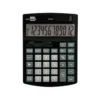CALCULADORA LIDERPAPEL SOBREMESA XF27 12 DIGITOS TASAS SOLAR Y PILAS COLOR NEGRO 155X115X25 MM