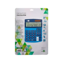 CALCULADORA LIDERPAPEL SOBREMESA XF28 12 DIGITOS DOBLE LINEA COSTES VENTAS MARGEN Y TASAS SOLAR Y PILAS