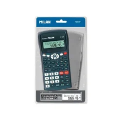 CALCULADORA MILAN CIENTIFICA M240 BLACK 2 LINEAS 240 FUNCIONES 10+2 DIGITOS COLOR NEGRA CON TAPA COLOR GRIS