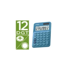 Calculadora Sobremesa Casio MS-20UC-BU 12 Digitos color Azul
