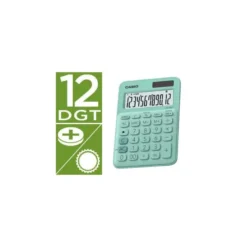 Calculadora Sobremesa Casio MS-20UC-BU 12 Digitos color Verde