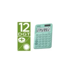 Calculadora Sobremesa Casio MS-20UC-BU 12 Digitos color Verde