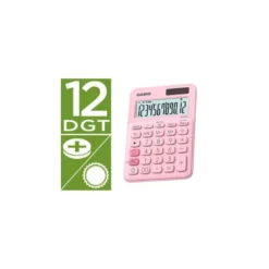 Calculadora Sobremesa Casio MS-20UC-BU 12 Digitos color Rosa