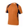 Camiseta manga corta Deltaplus de color Naranja Talla XXL