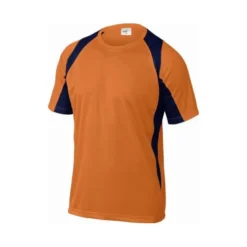 Camiseta manga corta Deltaplus de color Naranja Talla XXL