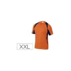 Camiseta manga corta Deltaplus de color Naranja Talla XXL