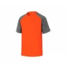 Camiseta manga corta Deltaplus de color Naranja y Gris Talla XXL
