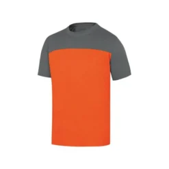 Camiseta manga corta Deltaplus de color Naranja y Gris Talla M