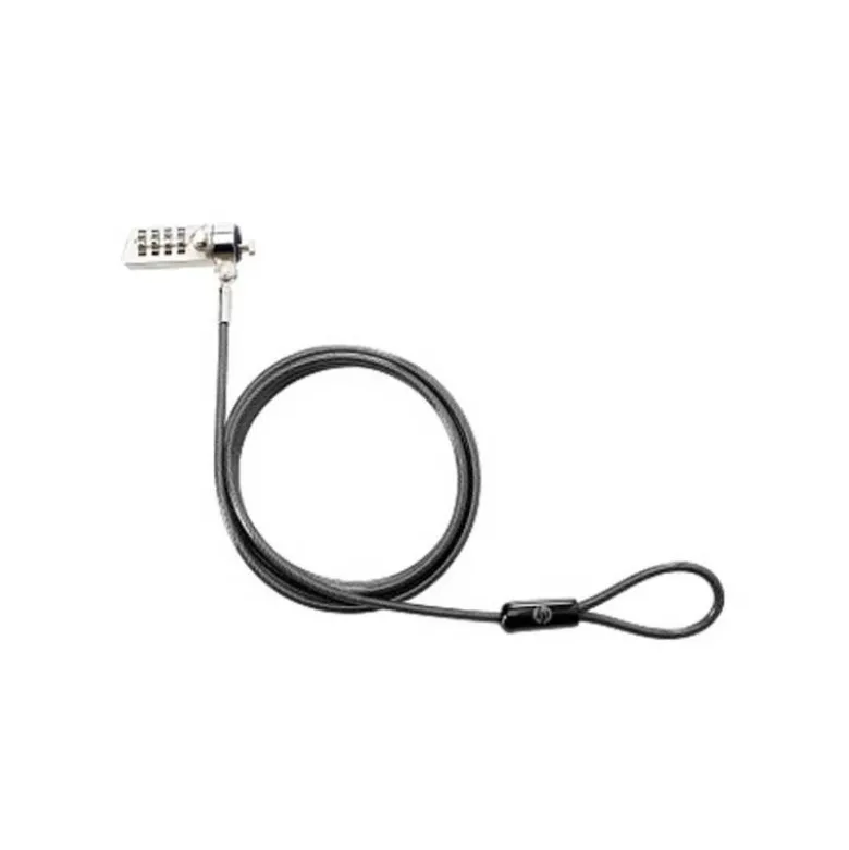 CANDADO DE SEGURIDAD HP PARA PORTATILES CON LLAVE Y CERRADURA CON COMBINACION LONGITUD 1,22 M