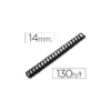 Canutillo plastico Marca Q-connect Redondo 14 MM Negro