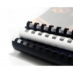 Canutillo plastico marca Q-connect Ovalado 51 MM Negro