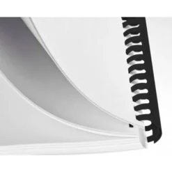 Canutillo plastico Marca Q-connect Redondo 22 MM Negro