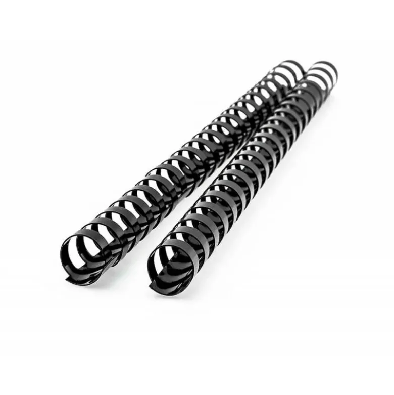 Canutillo plastico Marca Q-connect Redondo 18 MM Negro
