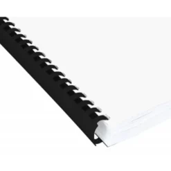 Canutillo plastico Marca Q-connect Redondo 18 MM Negro