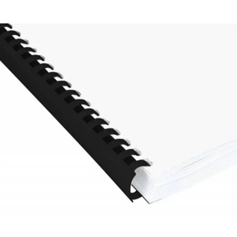 Canutillo plastico Marca Q-connect Redondo 18 MM Negro