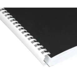Canutillo q-connect redondo 14 mm plastico blanco capacidad 130 hojas caja de 100 unidades