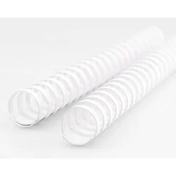 Canutillo q-connect redondo 22 mm plastico blanco capacidad 200 hojas caja de 50 unidades