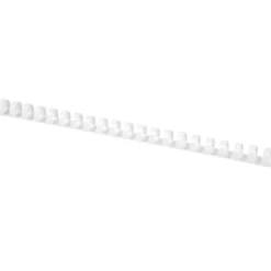 Canutillo q-connect redondo 25 mm plastico blanco capacidad 225 hojas caja de 50 unidades