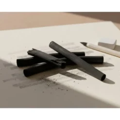 CARBONCILLO REDONDO PARA DIBUJO LIDERPAPEL CAJA DE 12 UNIDADES DIAMETROS SURTIDOS
