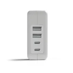 CARGADOR DE PARED GROOVY 4 USB COLOR BLANCO