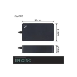 CARGADOR EWENT PARA PORTATIL USB TYPE-C 100-240V 45W