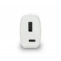 CARGADOR PARED GROOVY 1 USB + 1USB-C COLOR BLANCO